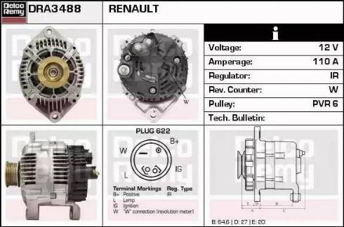 Remy DRA3488 - Ģenerators autodraugiem.lv