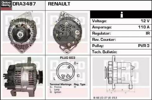 Remy DRA3487 - Ģenerators autodraugiem.lv