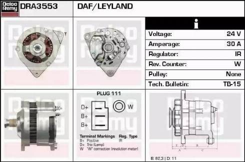 Remy DRA3553 - Ģenerators autodraugiem.lv