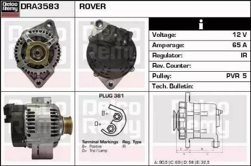 Remy DRA3583 - Ģenerators autodraugiem.lv