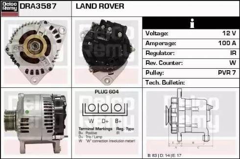 Remy DRA3587 - Ģenerators autodraugiem.lv