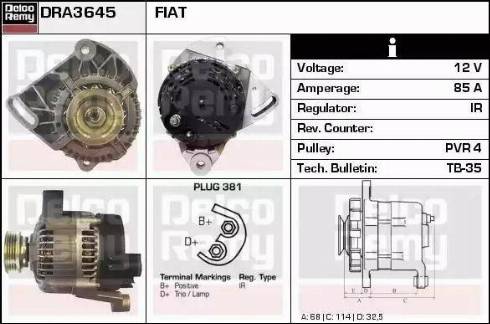 Remy DRA3645 - Ģenerators autodraugiem.lv