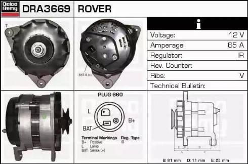 Remy DRA3669 - Ģenerators autodraugiem.lv