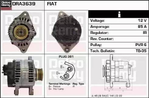 Remy DRA3639 - Ģenerators autodraugiem.lv