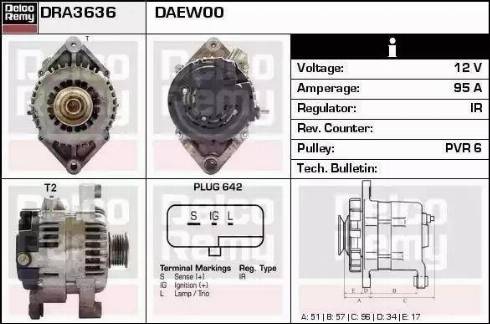 Remy DRA3636 - Ģenerators autodraugiem.lv