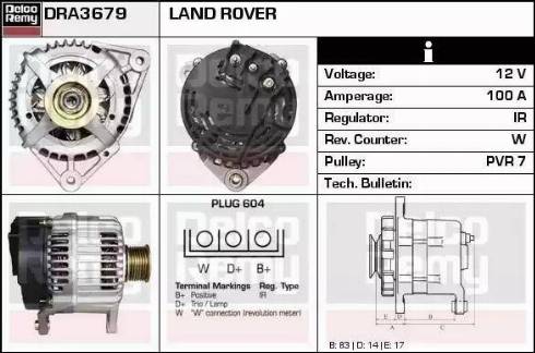 Remy DRA3679 - Ģenerators autodraugiem.lv