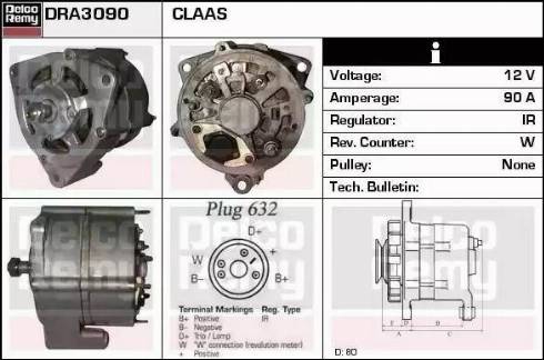 Remy DRA3090 - Ģenerators autodraugiem.lv