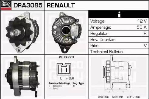 Remy DRA3085 - Ģenerators autodraugiem.lv