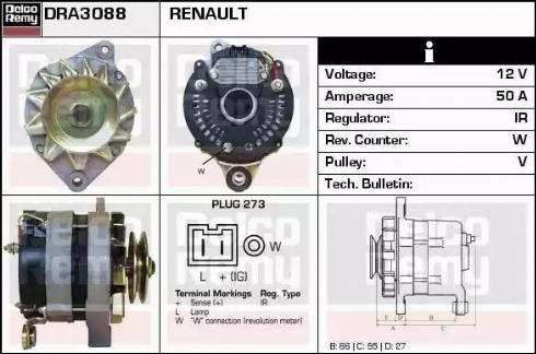 Remy DRA3088 - Ģenerators autodraugiem.lv