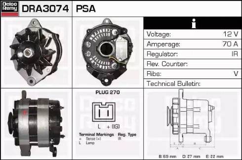 Remy DRA3074 - Ģenerators autodraugiem.lv