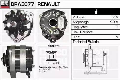 Remy DRA3077 - Ģenerators autodraugiem.lv