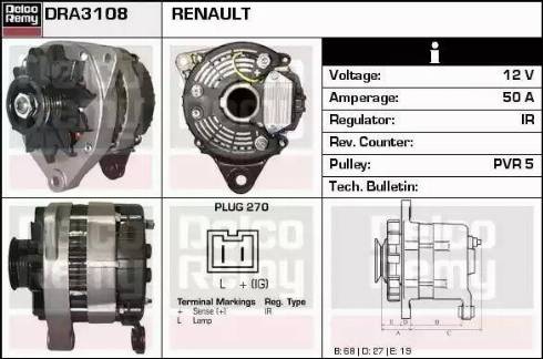 Remy DRA3108 - Ģenerators autodraugiem.lv