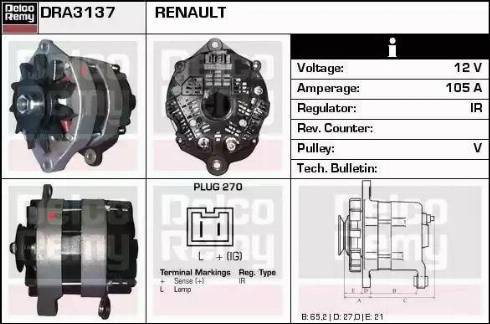 Remy DRA3137 - Ģenerators autodraugiem.lv