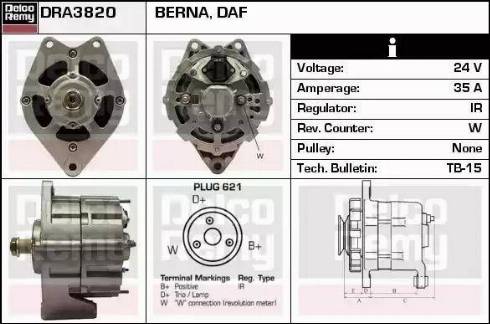 Remy DRA3820 - Ģenerators autodraugiem.lv