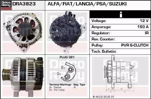 Remy DRA3823 - Ģenerators autodraugiem.lv