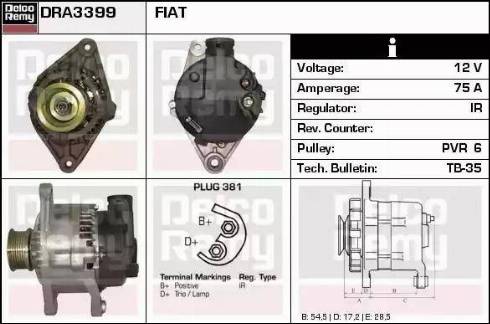 Remy DRA3399 - Ģenerators autodraugiem.lv