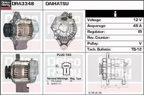 Remy DRA3348 - Ģenerators autodraugiem.lv