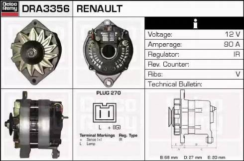 Remy DRA3356 - Ģenerators autodraugiem.lv