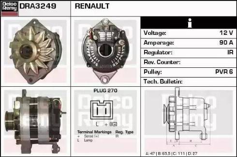 Remy DRA3249 - Ģenerators autodraugiem.lv