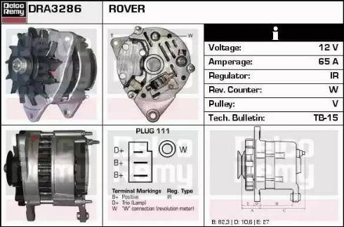 Remy DRA3286 - Ģenerators autodraugiem.lv