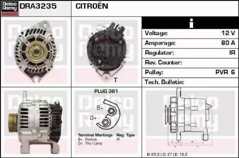 Remy DRA3235 - Ģenerators autodraugiem.lv