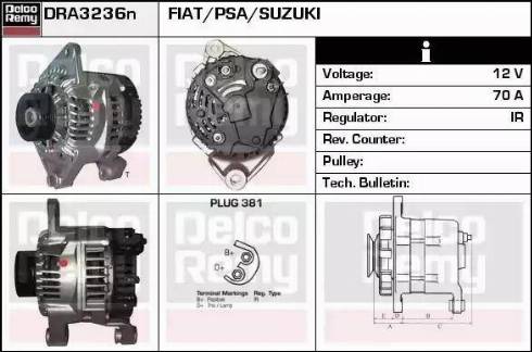 Remy DRA3236N - Ģenerators autodraugiem.lv