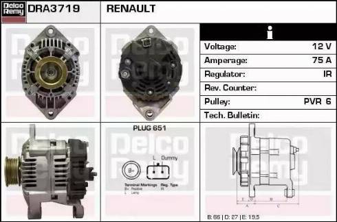 Remy DRA3719 - Ģenerators autodraugiem.lv