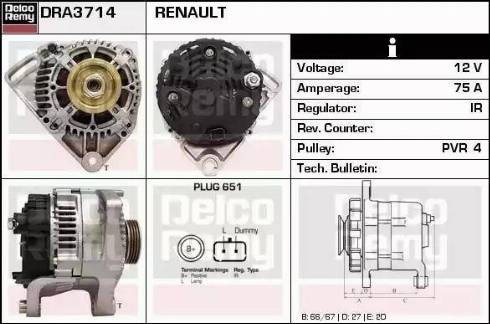 Remy DRA3714 - Ģenerators autodraugiem.lv