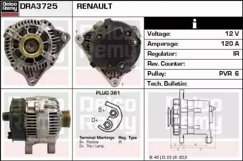 Remy DRA3725 - Ģenerators autodraugiem.lv