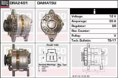 Remy DRA2401 - Ģenerators autodraugiem.lv