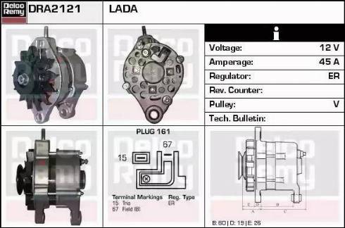 Remy DRA2121 - Ģenerators autodraugiem.lv
