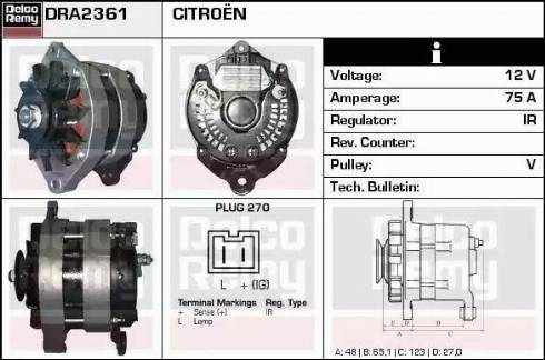 Remy DRA2361 - Ģenerators autodraugiem.lv
