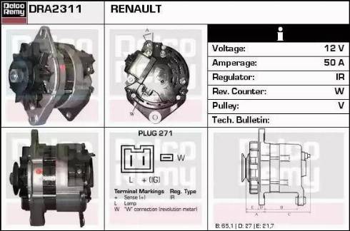 Remy DRA2311 - Ģenerators autodraugiem.lv