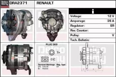 Remy DRA2371 - Ģenerators autodraugiem.lv