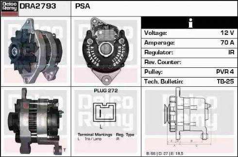Remy DRA2793 - Ģenerators autodraugiem.lv