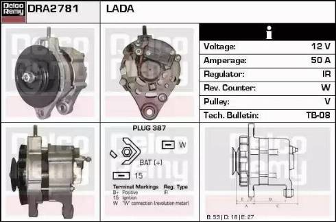 Remy DRA2781 - Ģenerators autodraugiem.lv