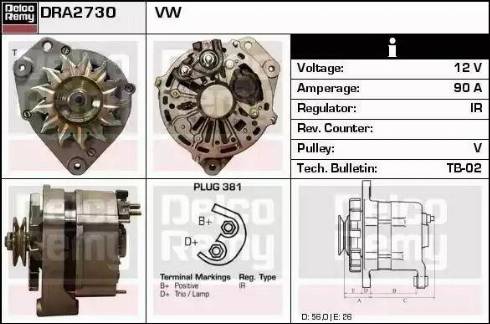Remy DRA2730 - Ģenerators autodraugiem.lv