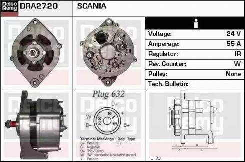Remy DRA2720 - Ģenerators autodraugiem.lv