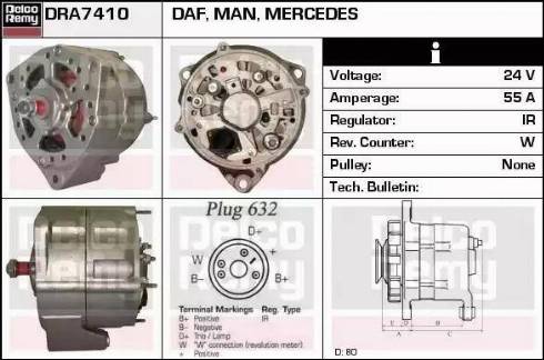 Remy DRA7410 - Ģenerators autodraugiem.lv