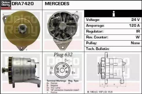 Remy DRA7420 - Ģenerators autodraugiem.lv