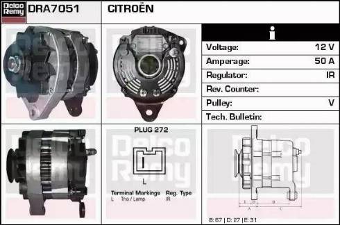Remy DRA7051 - Ģenerators autodraugiem.lv