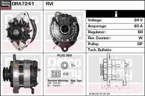 Remy DRA7241 - Ģenerators autodraugiem.lv