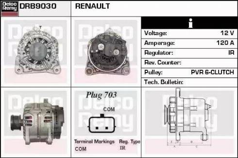 Remy DRB9030 - Ģenerators autodraugiem.lv