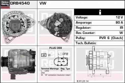 Remy DRB4540 - Ģenerators autodraugiem.lv