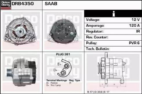 Remy DRB4350 - Ģenerators autodraugiem.lv