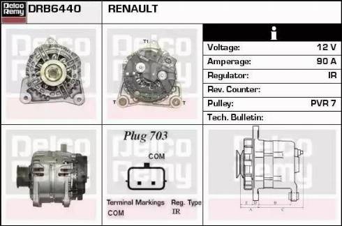 Remy DRB6440 - Ģenerators autodraugiem.lv