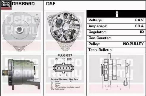 Remy DRB6560 - Ģenerators autodraugiem.lv