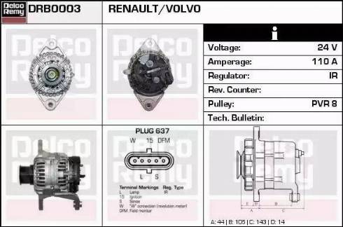 Remy DRB0003 - Ģenerators autodraugiem.lv