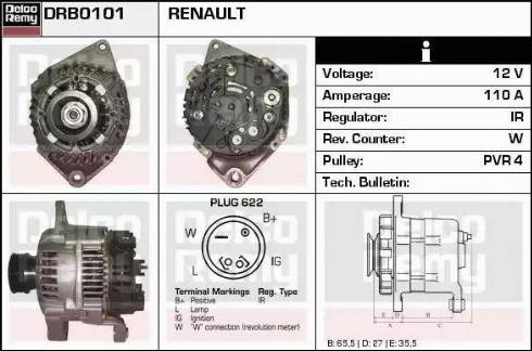 Remy DRB0101 - Ģenerators autodraugiem.lv
