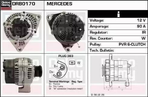 Remy DRB0170 - Ģenerators autodraugiem.lv